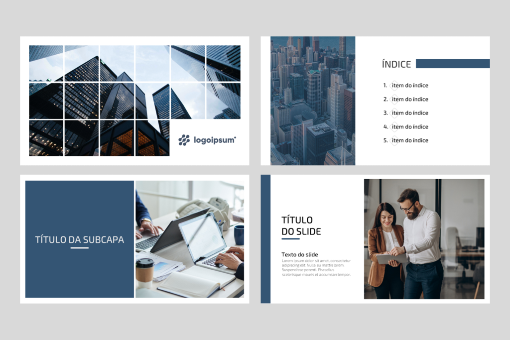 Negócios 01 – Modelo de Template em PowerPoint