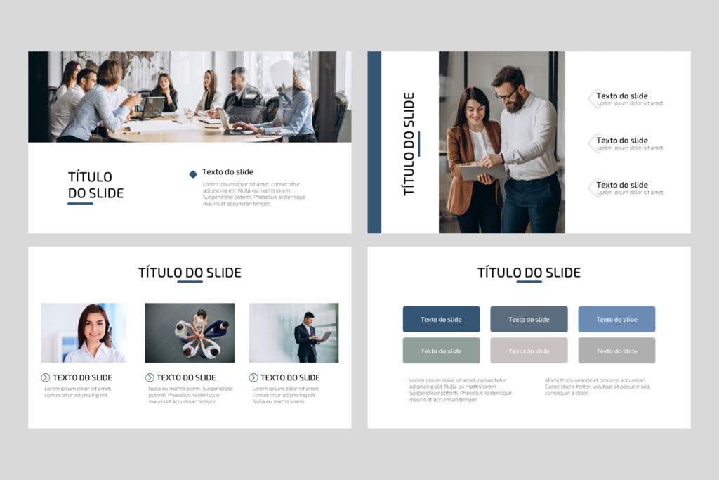 Negócios 01 – Modelo de Template em PowerPoint