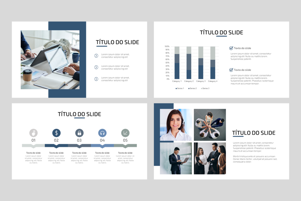 Negócios 01 – Modelo de Template em PowerPoint