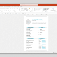Currículo 02 – Modelo de Template em PowerPoint