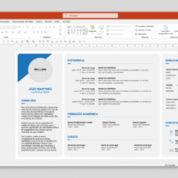 Currículo 01 – Modelo de Template em PowerPoint