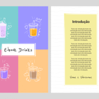 E-book Drinks – Modelo de Template em PowerPoint