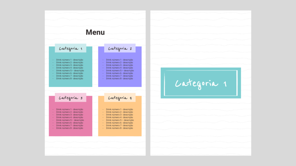 E-book Drinks – Modelo de Template em PowerPoint