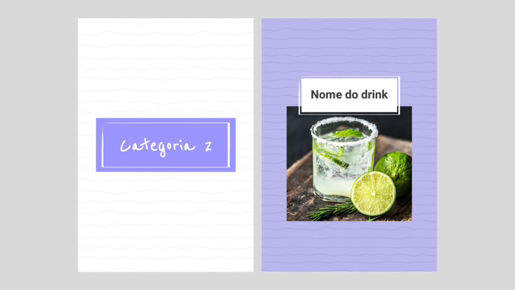 E-book Drinks – Modelo de Template em PowerPoint