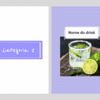 E-book Drinks – Modelo de Template em PowerPoint