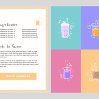 E-book Drinks – Modelo de Template em PowerPoint