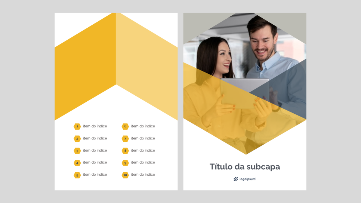 E-book Negócios - Modelo de Template em PowerPoint