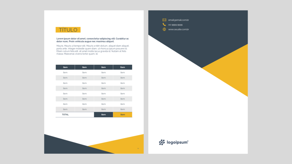 E-book Negócios – Modelo de Template em PowerPoint