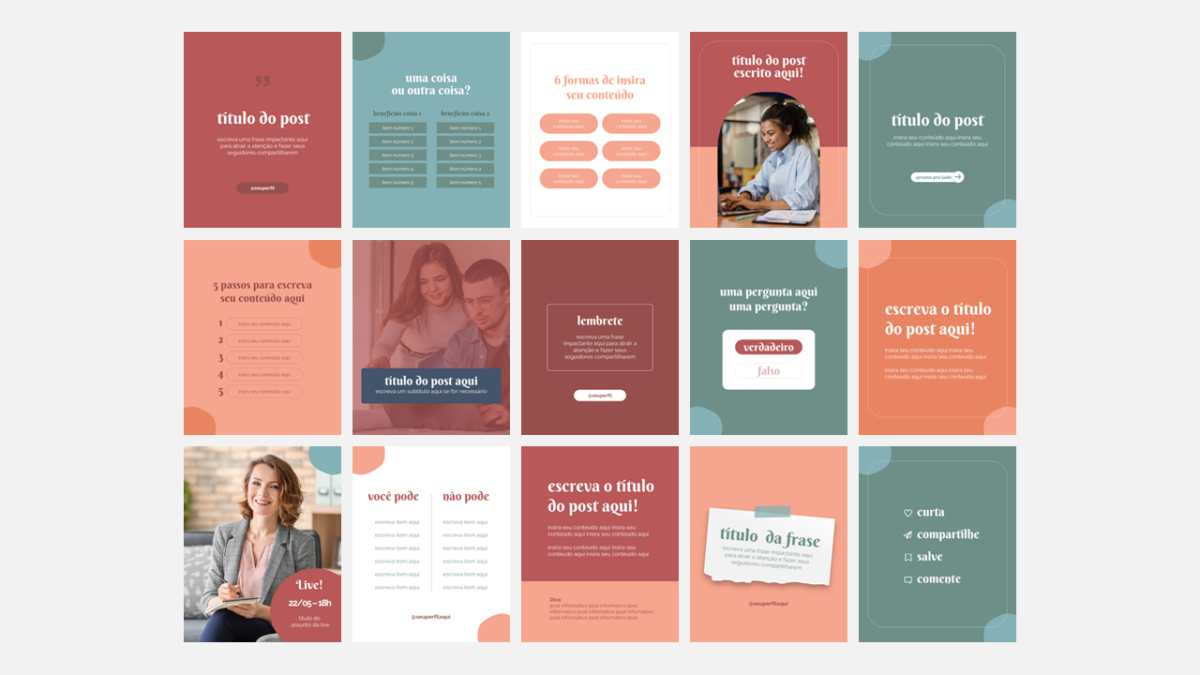 Instagram Amigável - Modelo de Template em PowerPoint