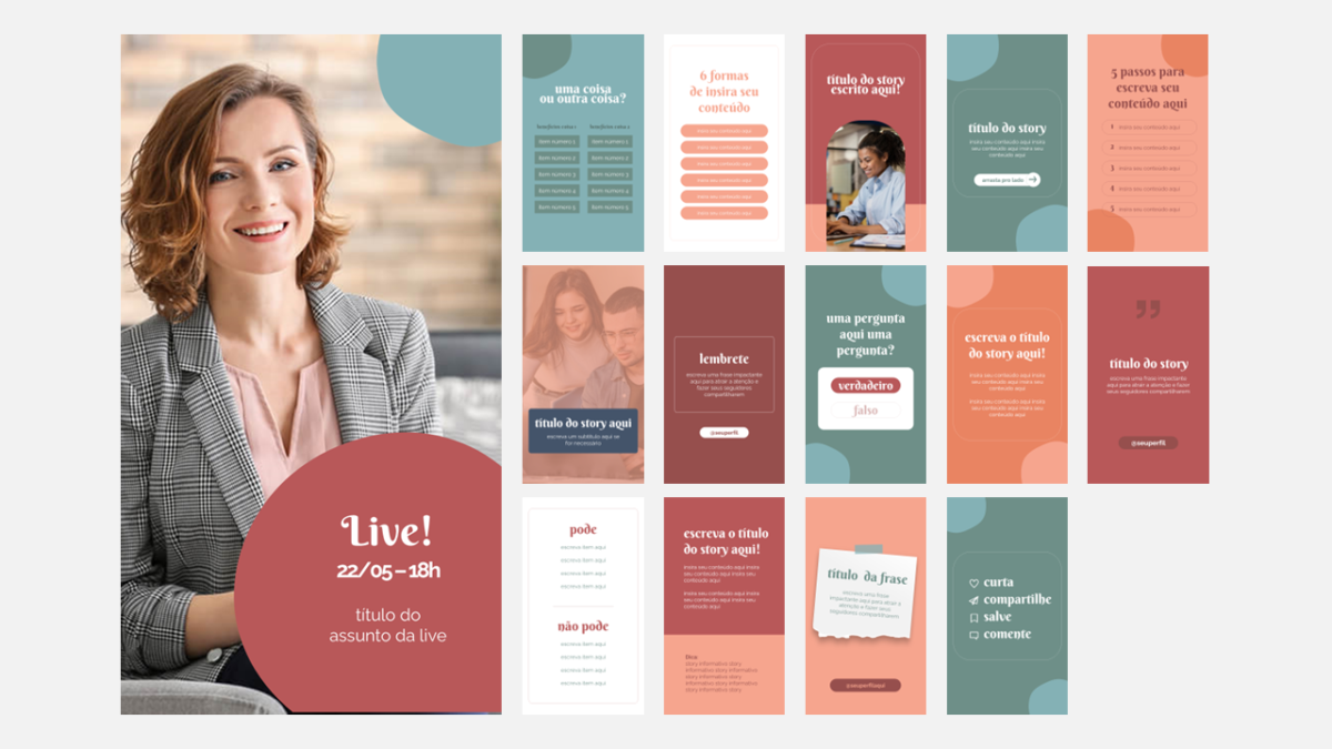 Instagram Amigável - Modelo de Template em PowerPoint