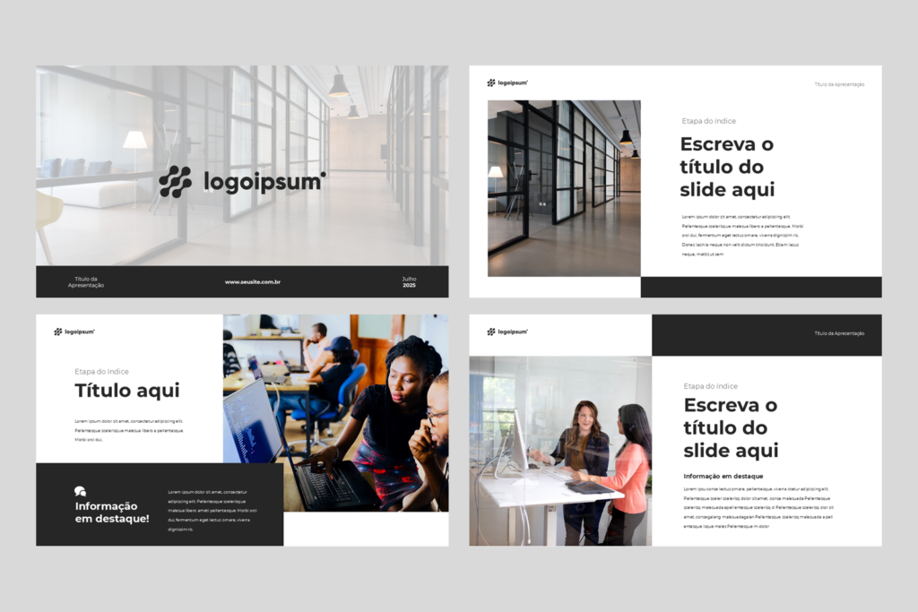 Negócios 03 – Modelo de Template em PowerPoint