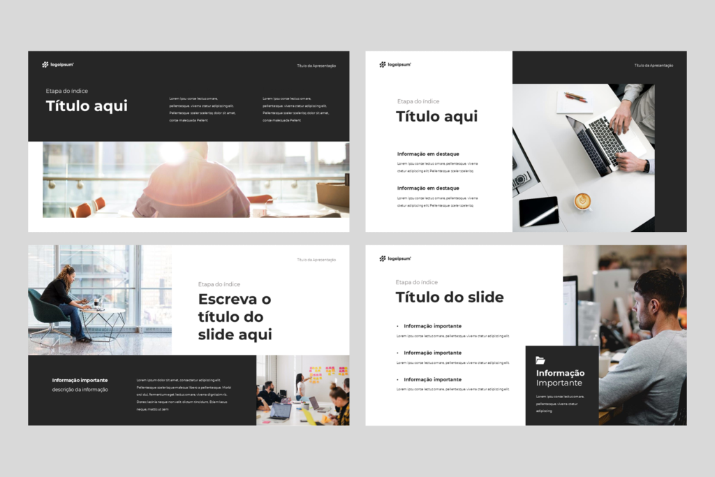 Negócios 03 – Modelo de Template em PowerPoint