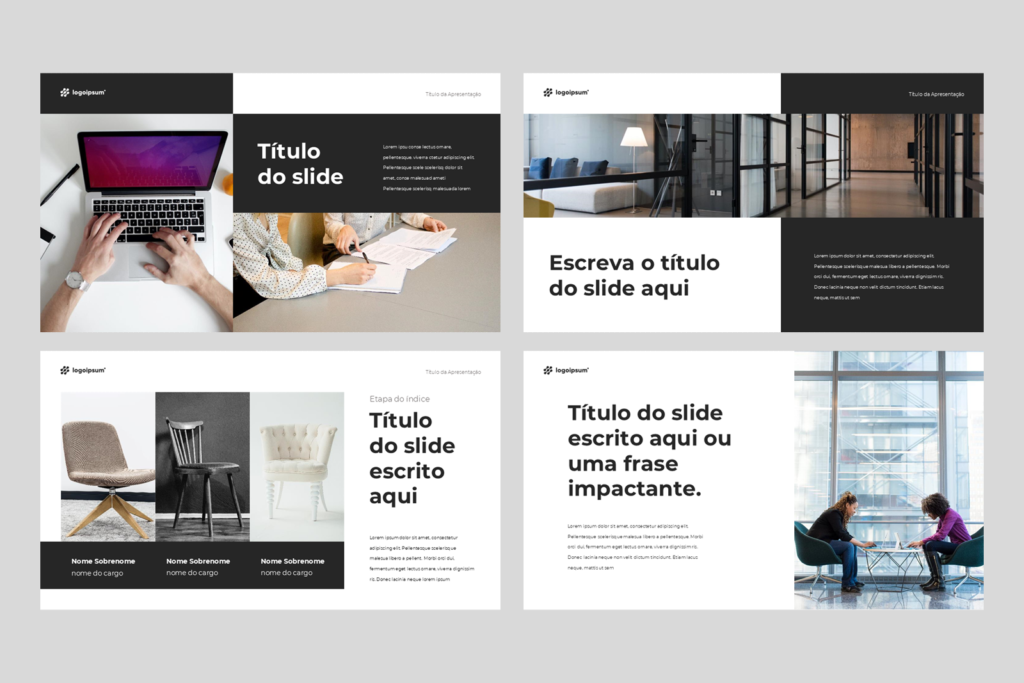 Negócios 03 – Modelo de Template em PowerPoint