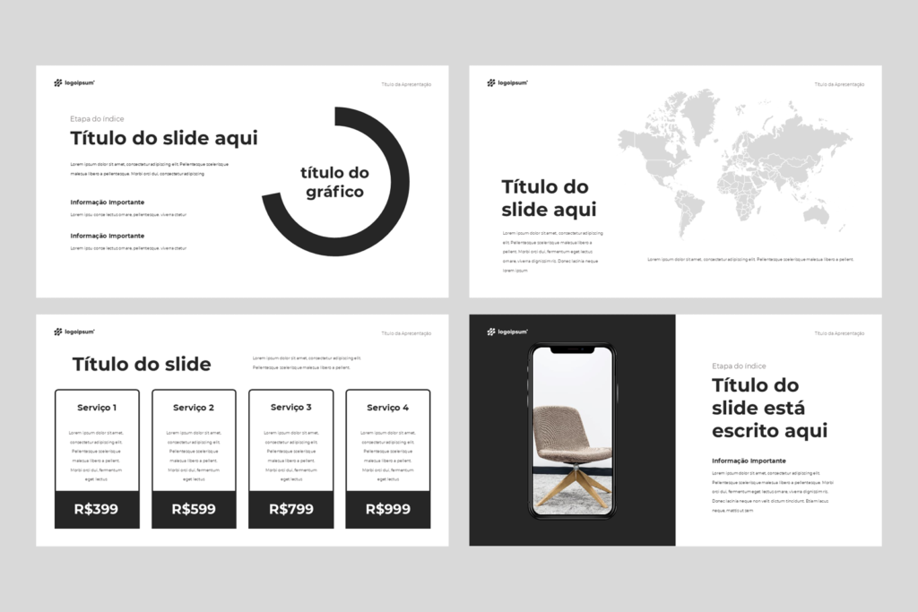 Negócios 03 – Modelo de Template em PowerPoint
