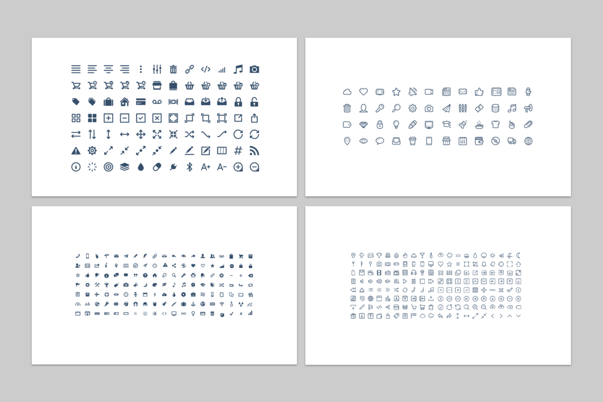 Ícones Editáveis - Modelo de Template em PowerPoint