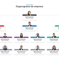 Organogramas – Modelo de Template em PowerPoint