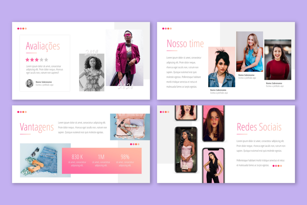 Moda & Estilo – Modelo de Template em PowerPoint