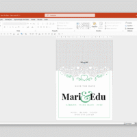 Convite Casamento 01 – Modelo de Template em PowerPoint