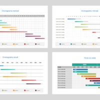 Cronograma – Modelo de Template em PowerPoint
