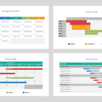 Cronograma – Modelo de Template em PowerPoint