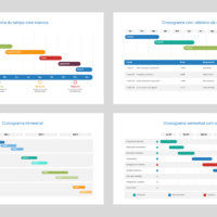 Cronograma – Modelo de Template em PowerPoint