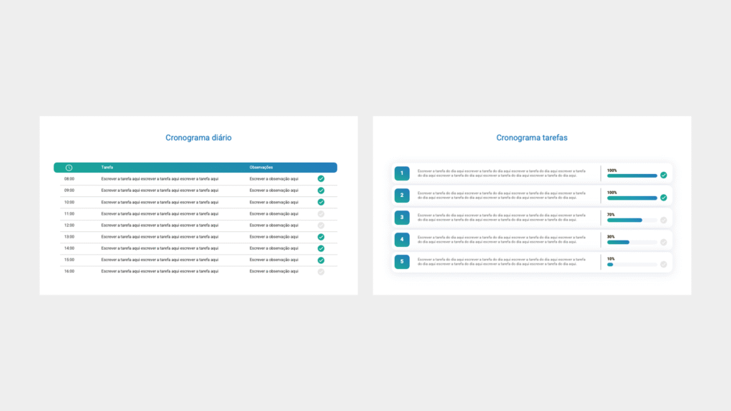 Cronograma – Modelo de Template em PowerPoint
