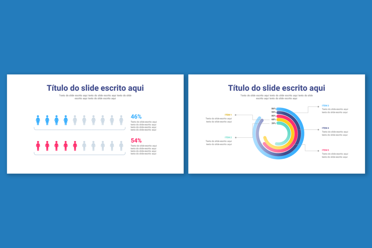 Gráficos - Modelo de Template em PowerPoint