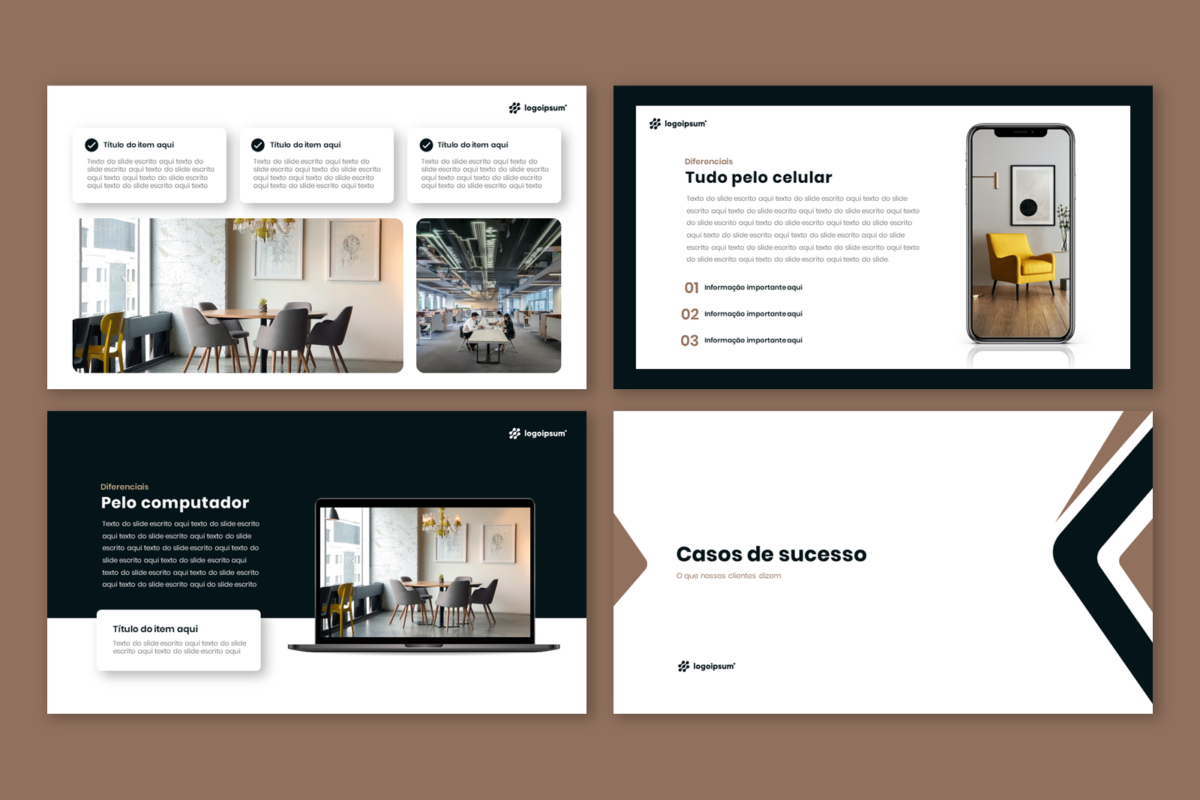 Institucional 01 - Modelo de Template em PowerPoint