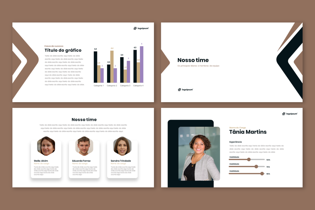 Institucional 01 - Modelo de Template em PowerPoint