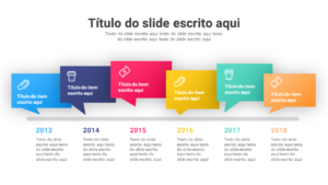 Linha do Tempo – Modelo de Template em PowerPoint