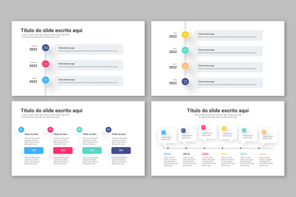 Linha do Tempo – Modelo de Template em PowerPoint