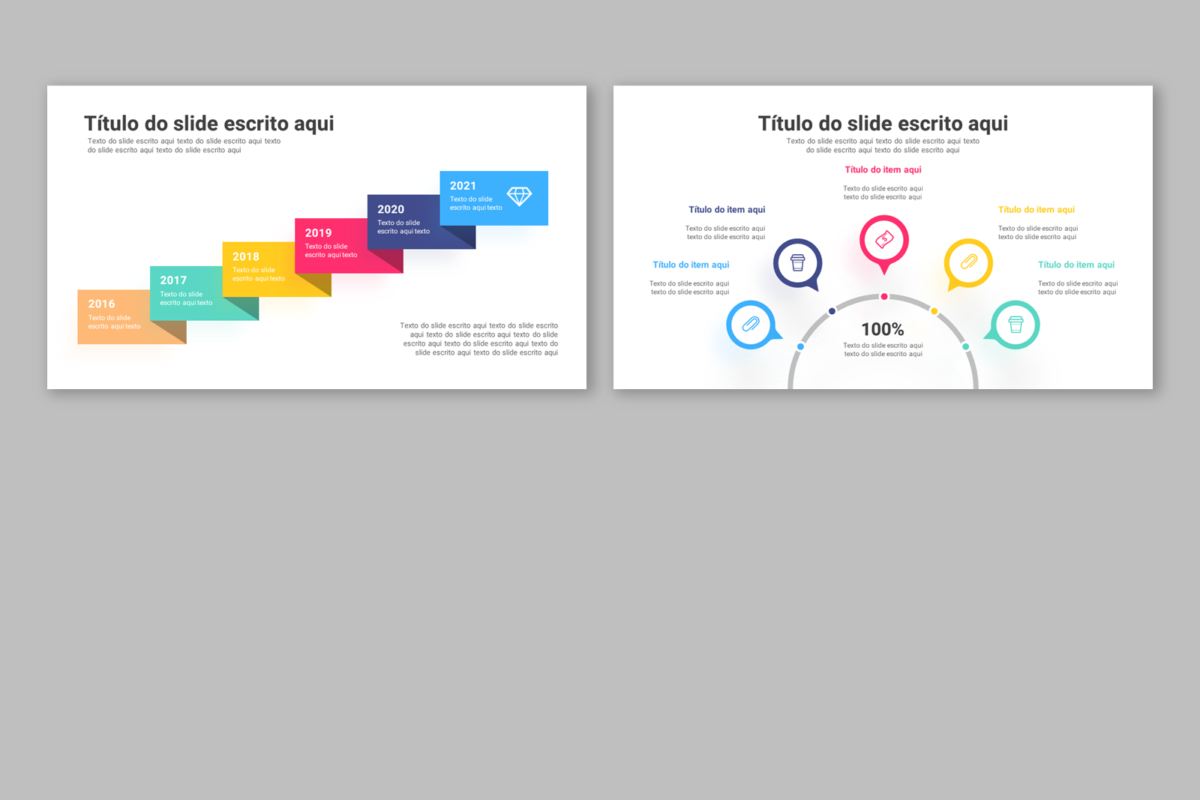 Linha do Tempo - Modelo de Template em PowerPoint