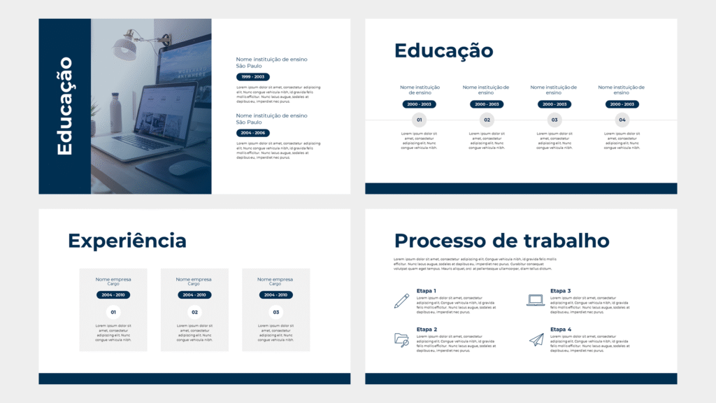 Pessoal 01 – Modelo de Template em PowerPoint