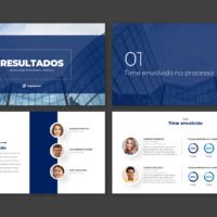 Resultados – Modelo de Template em PowerPoint