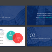 Resultados – Modelo de Template em PowerPoint