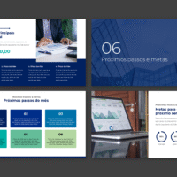 Resultados – Modelo de Template em PowerPoint