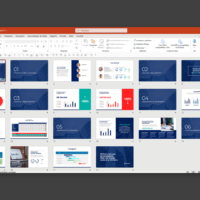 Resultados – Modelo de Template em PowerPoint