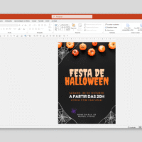 Convite Festa – Halloween – Modelo de Template em PowerPoint