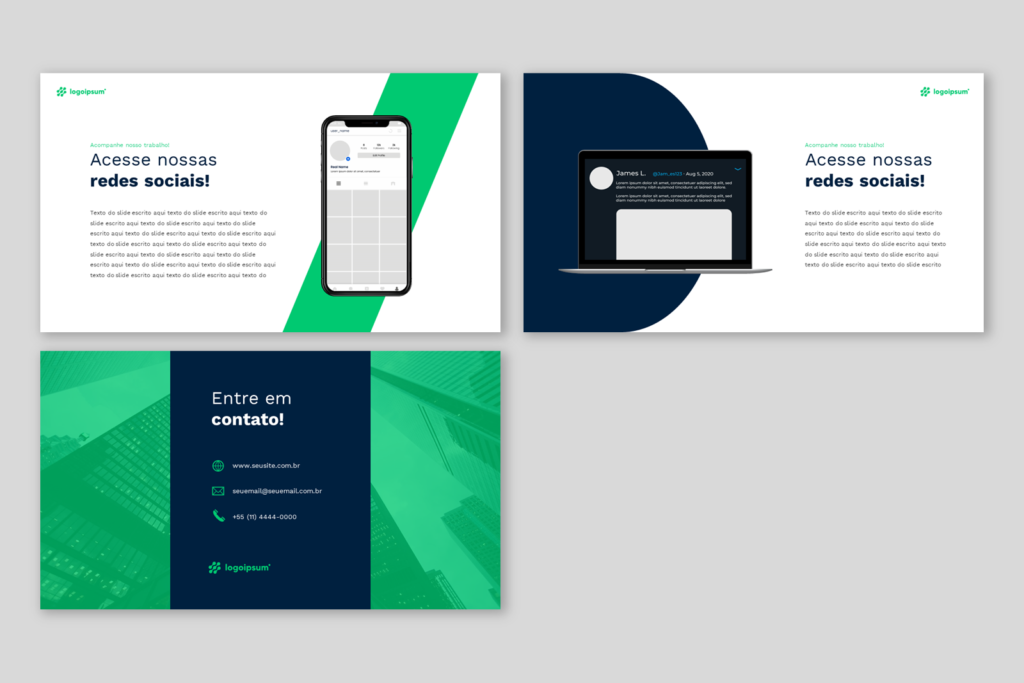 Comercial 01 – Modelo de Template em PowerPoint