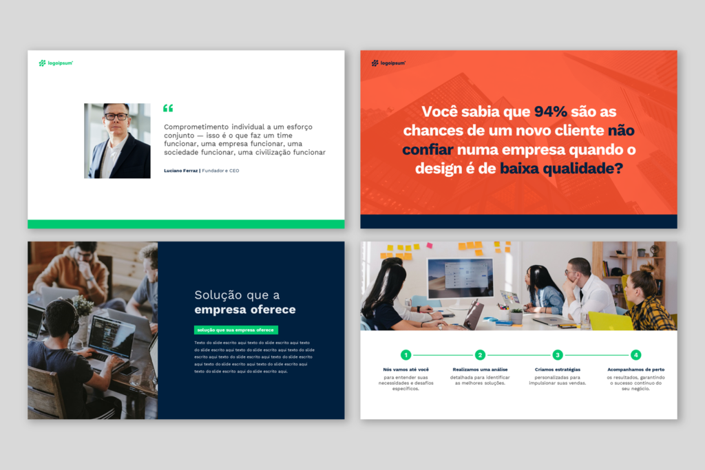 Comercial 01 – Modelo de Template em PowerPoint