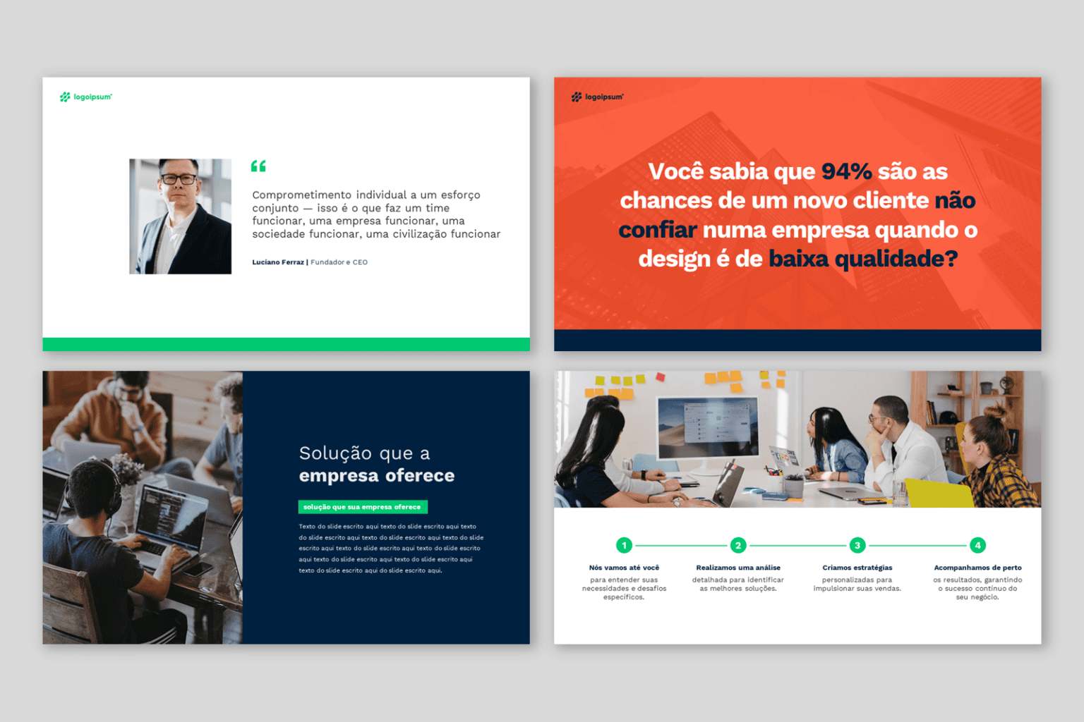Template Comercial em PowerPoint - Rainha do PPT