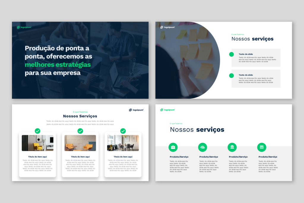 Comercial 01 – Modelo de Template em PowerPoint