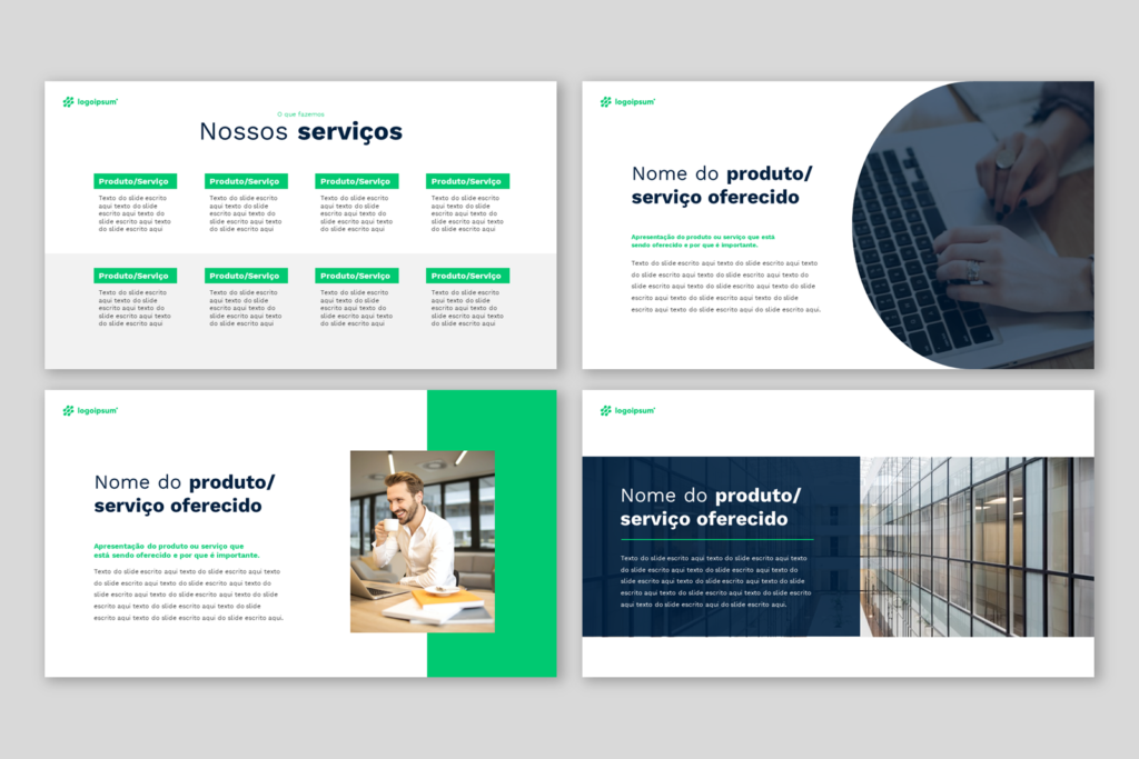 Comercial 01 – Modelo de Template em PowerPoint