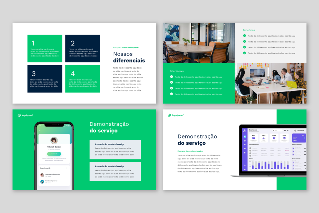 Comercial 01 – Modelo de Template em PowerPoint