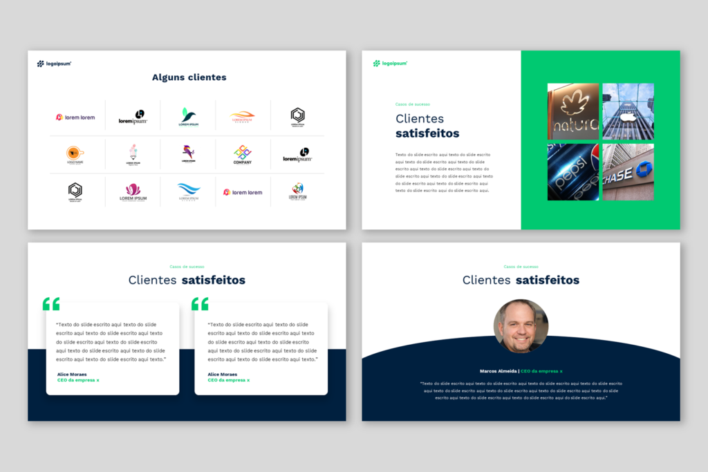 Comercial 01 – Modelo de Template em PowerPoint