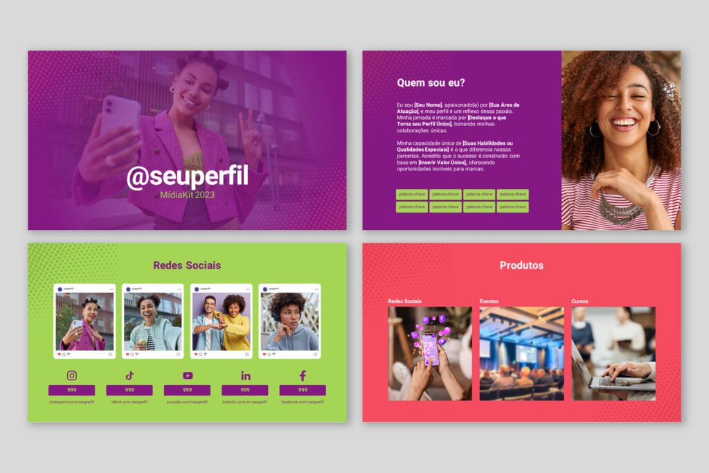 Mídia Kit – Modelo de Template em PowerPoint
