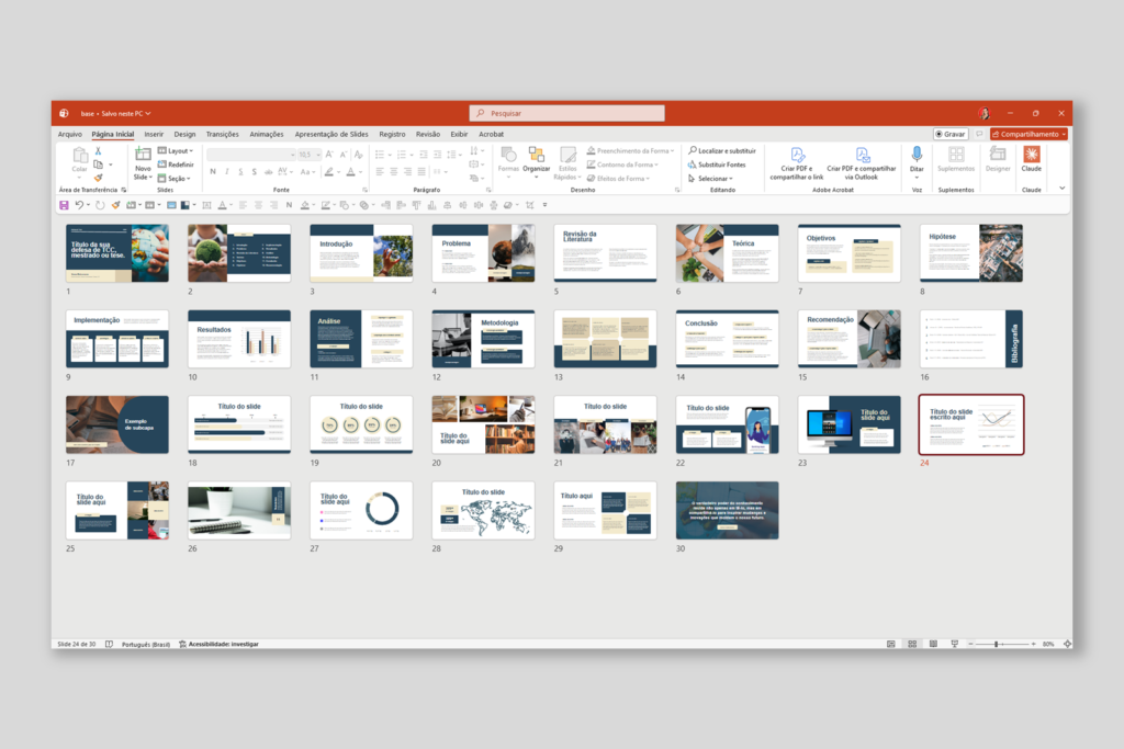 TCC/Tese/Mestrado 01 – Modelo de Template em PowerPoint