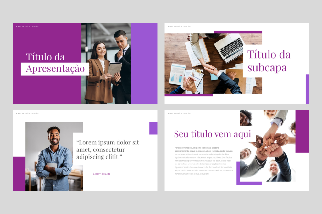 Negócios  02 – Modelo de Template em PowerPoint