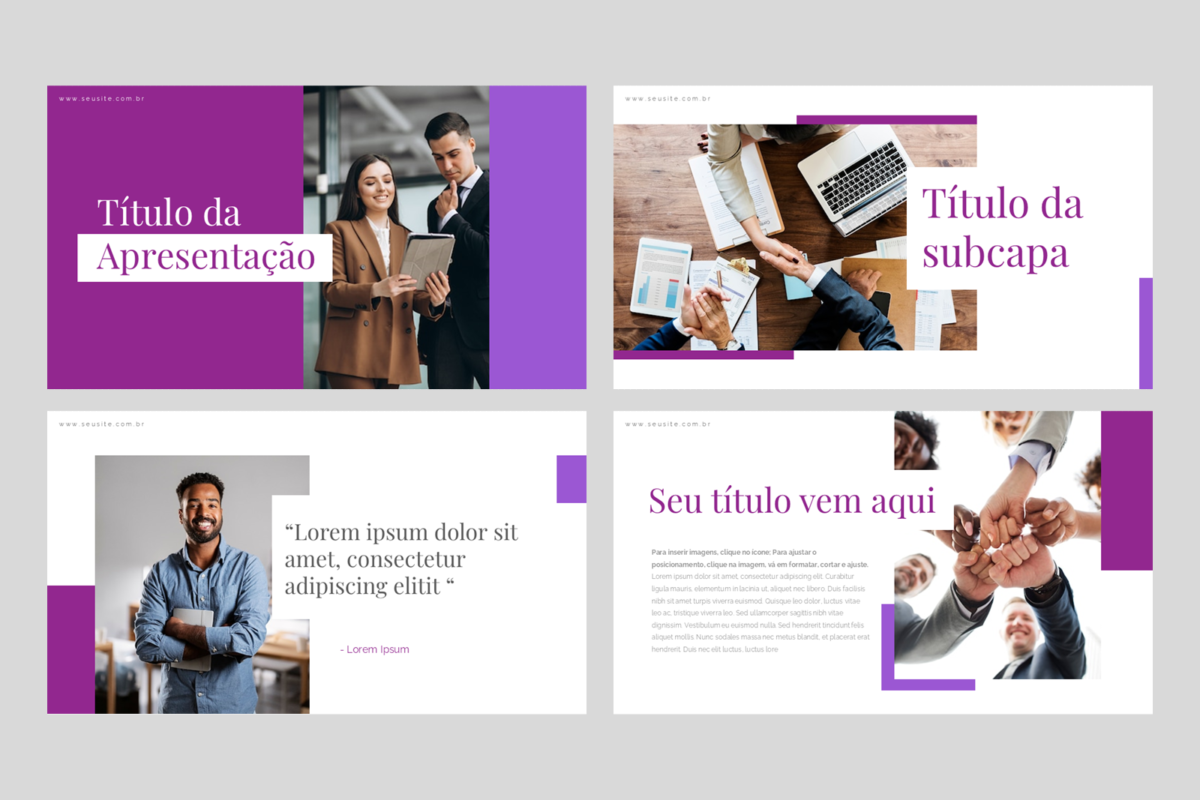 Negócios  02 - Modelo de Template em PowerPoint