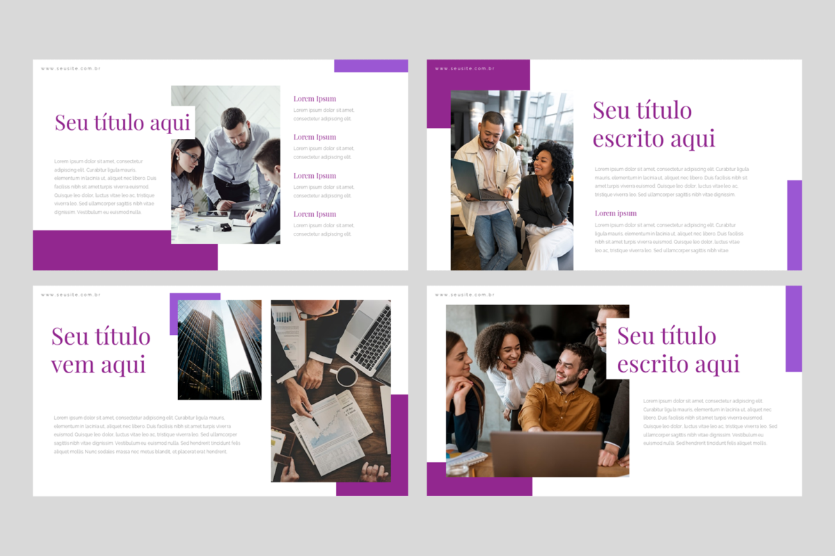Negócios  02 - Modelo de Template em PowerPoint